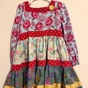 Matilda Jane Red and Blue Floral Dress